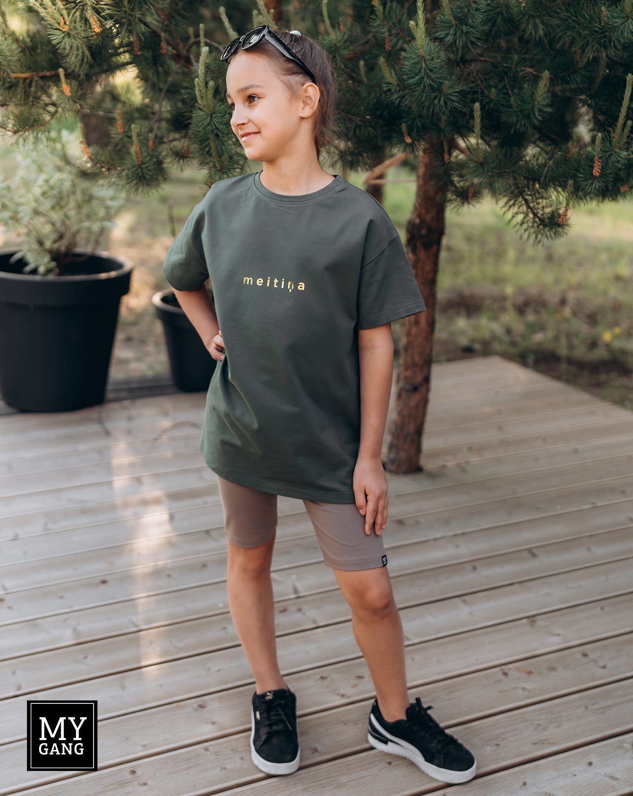 Bērnu Oversize T-Krekls MEITIŅA