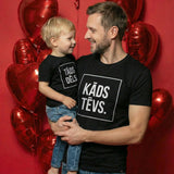 T-kreklu komplekts KĀDS TĒVS. TĀDS DĒLS