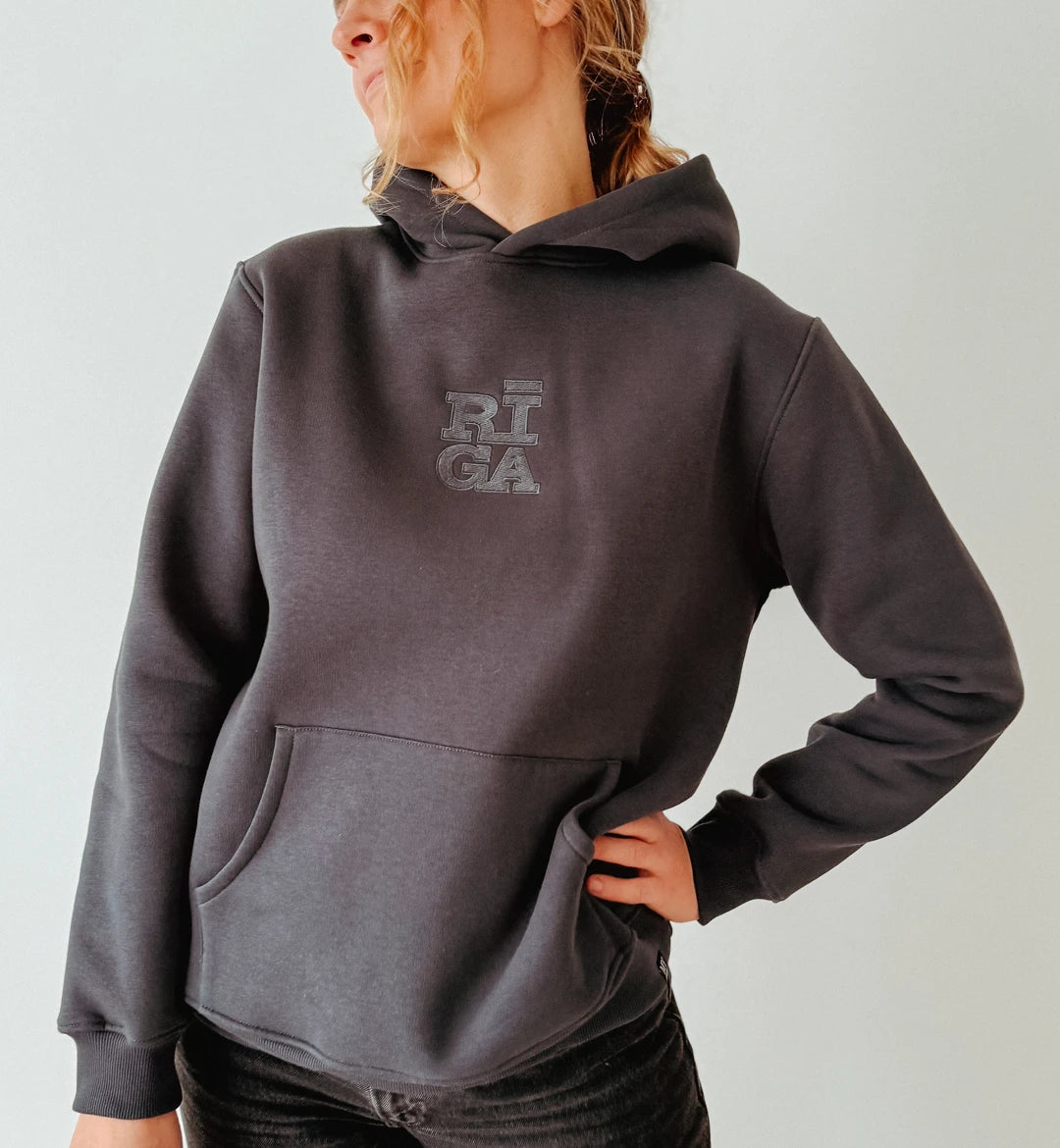 Sieviešu hūdijs Riga Original® (Dark Grey)