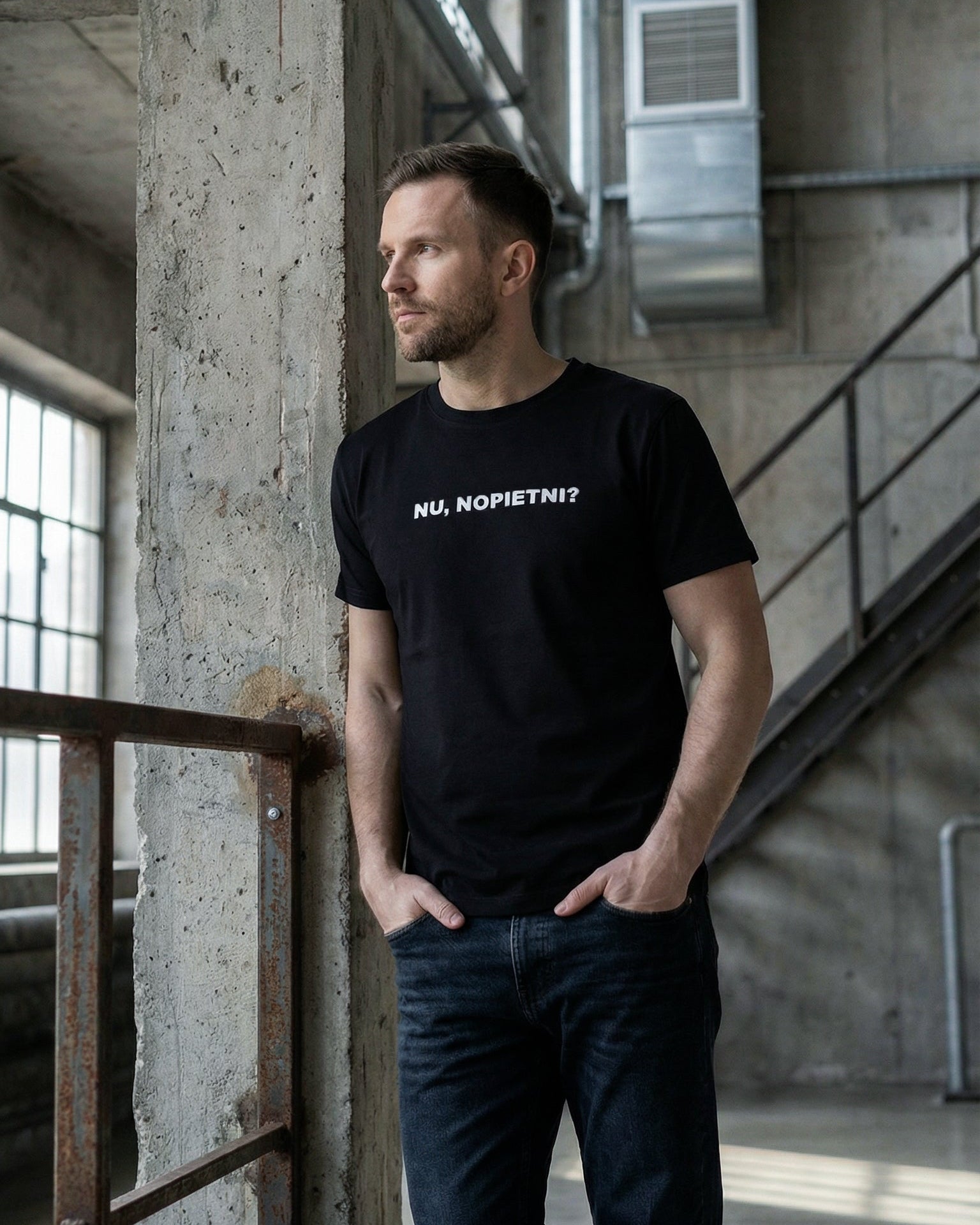 Vīriešu t-krekls NU, NOPIETNI?