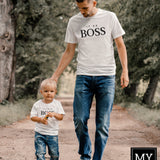 T-kreklu komplekts IT KĀ BOSS un ĪSTAIS BOSS