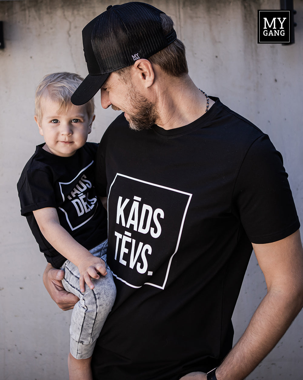 T-kreklu komplekts KĀDS TĒVS. TĀDS DĒLS