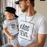 T-kreklu komplekts KĀDS TĒVS. TĀDS DĒLS