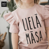 T-krekls ar volāniem MAZĀ/LIELĀ MĀSA 